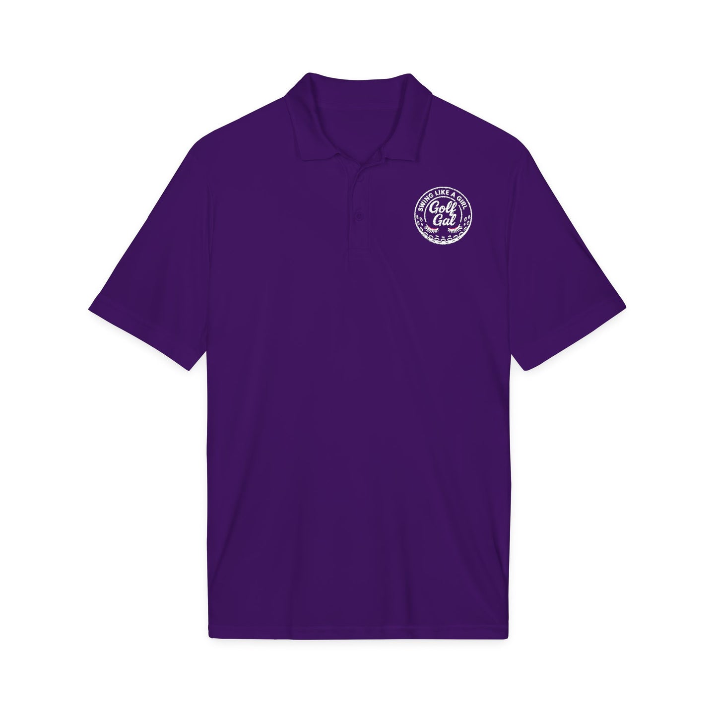 Golf Gal Logo white Polo — Performance Sport-Tek PosiCharge Competitor Polo