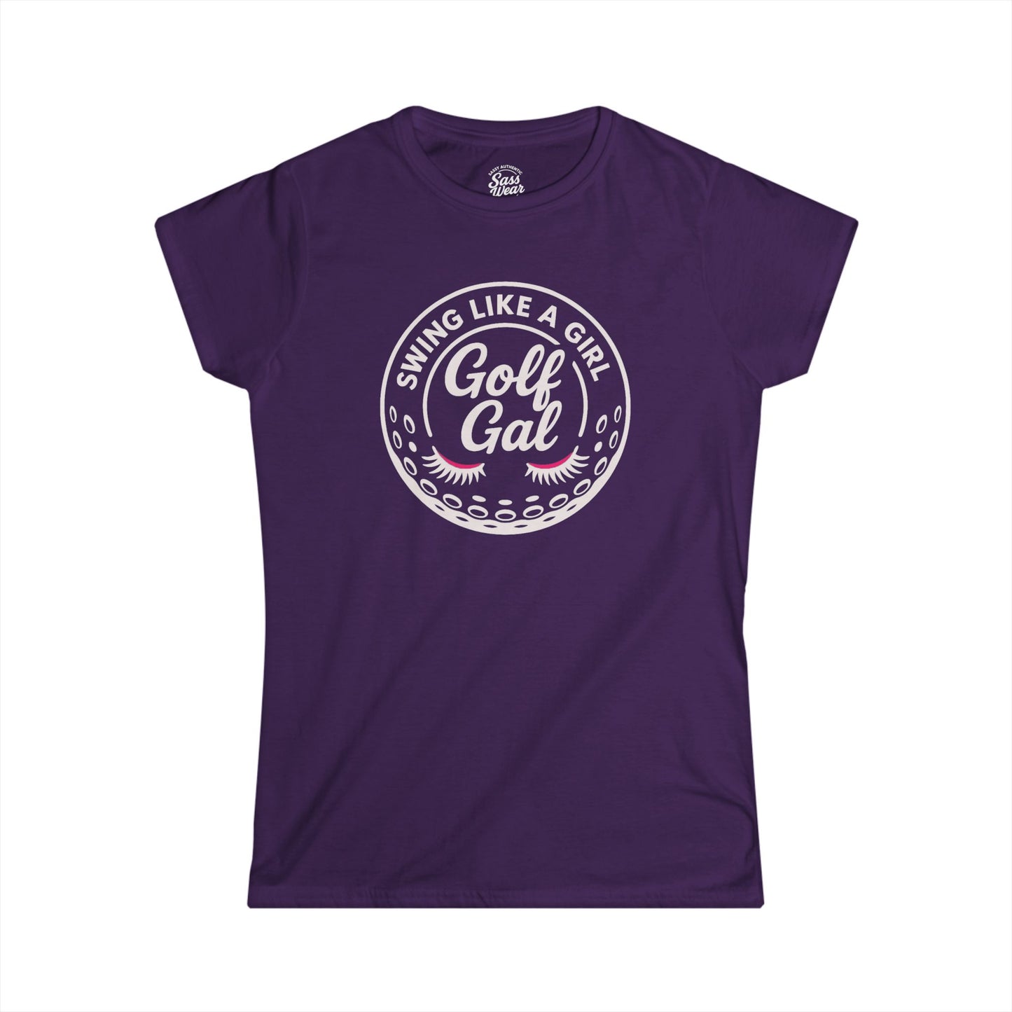 Golf Gal logo white Women's Softstyle Tee
