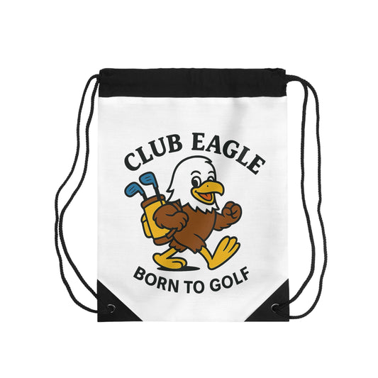 Club Eagle Born to Golf Drawstring Bag