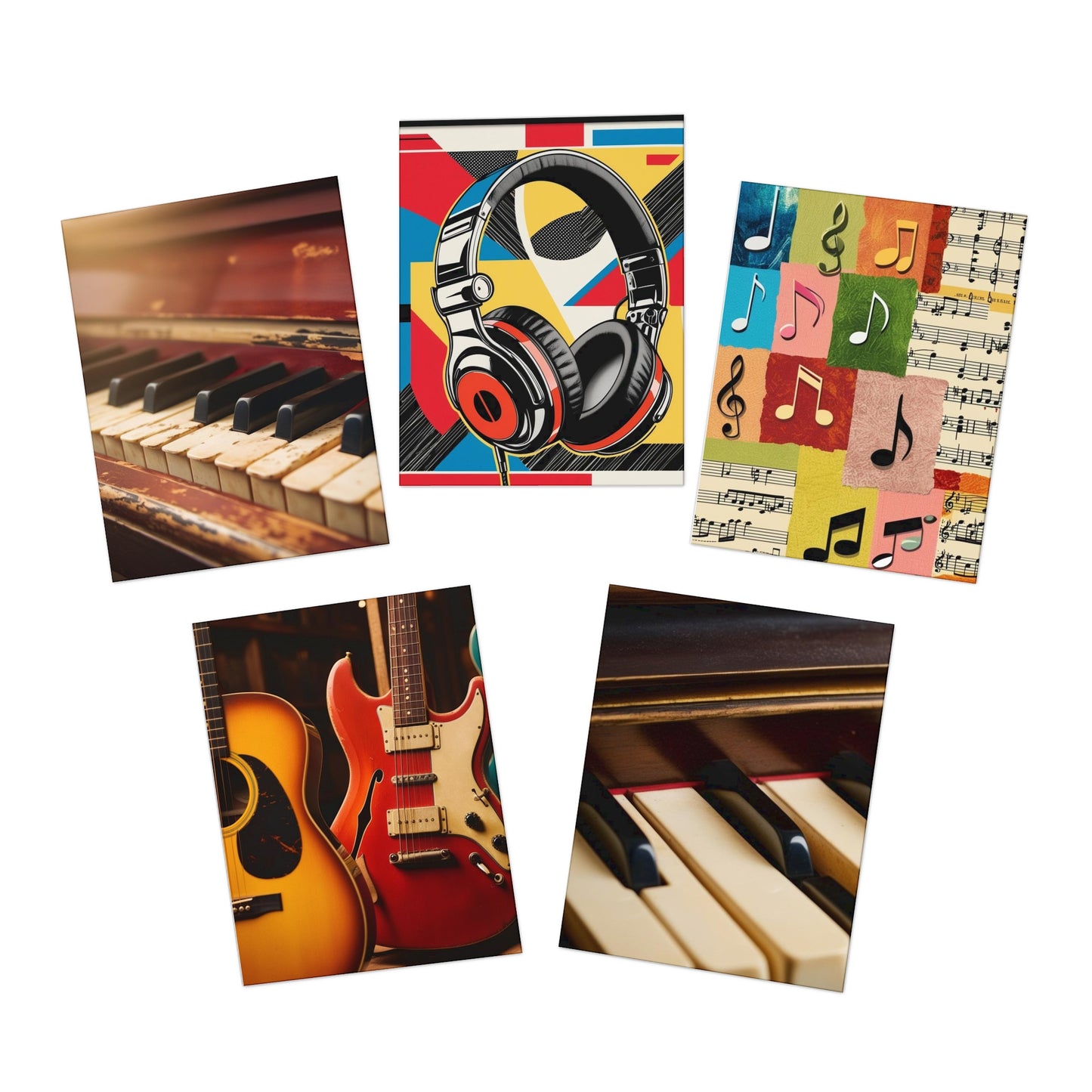 music lovers Greeting Cards (5-Pack)