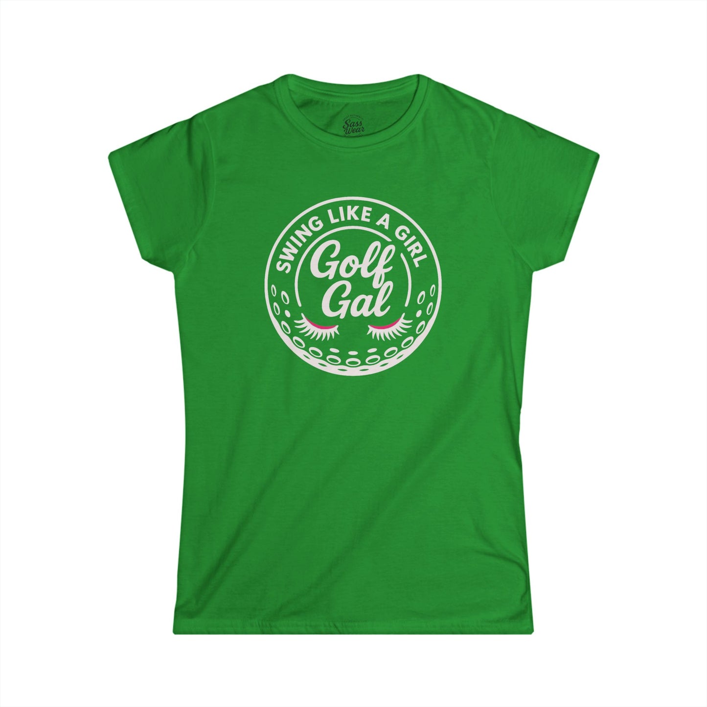 golf gal logo white Women's Softstyle Tee