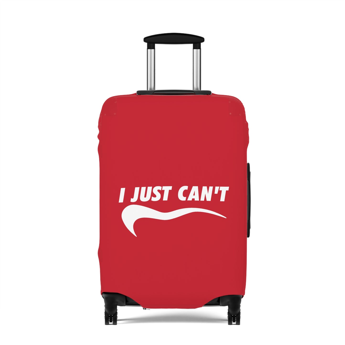 I Just Can't Luggage Cover Red