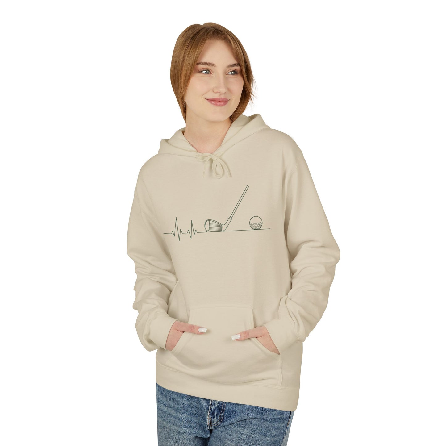 Golf Heartbeat Hoodie Hoodie