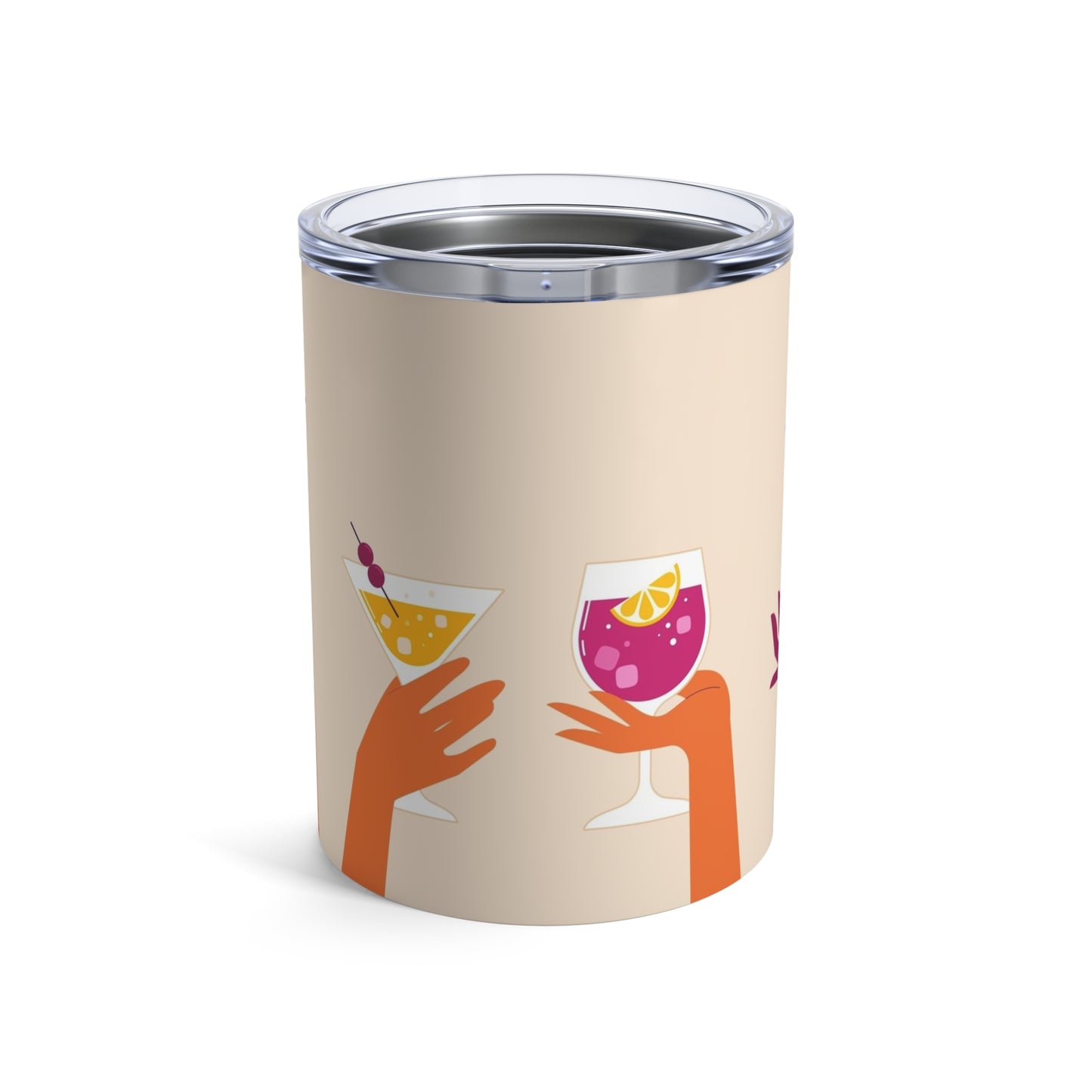 Fun hands holding glasses Whiskey/Wine Tumbler
