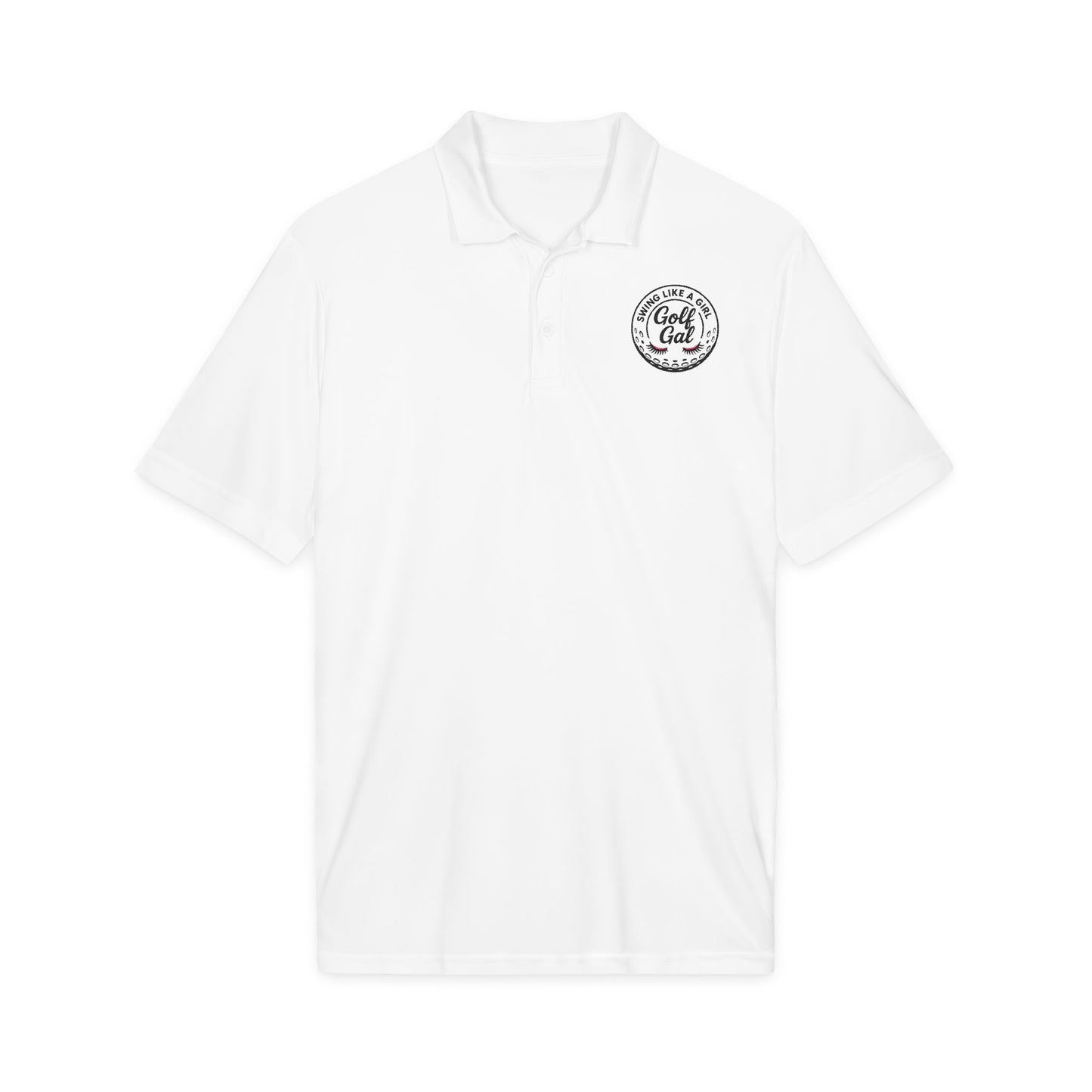 Golf Gal Logo black Polo — Performance Sport-Tek PosiCharge Competitor Polo