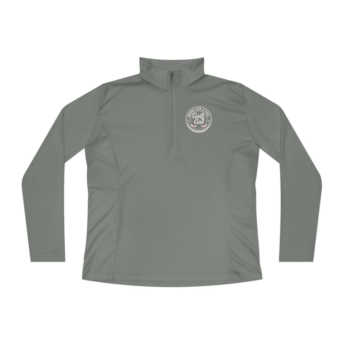 Golf Gal Logo White Ladies Golf Pullover