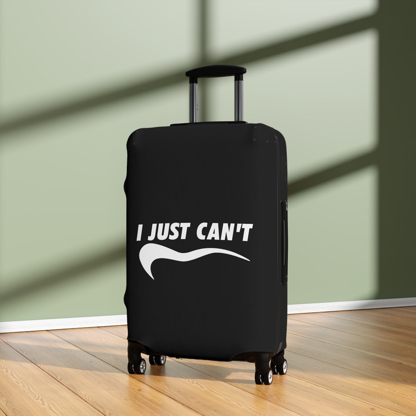I Just Can't Luggage Cover Black
