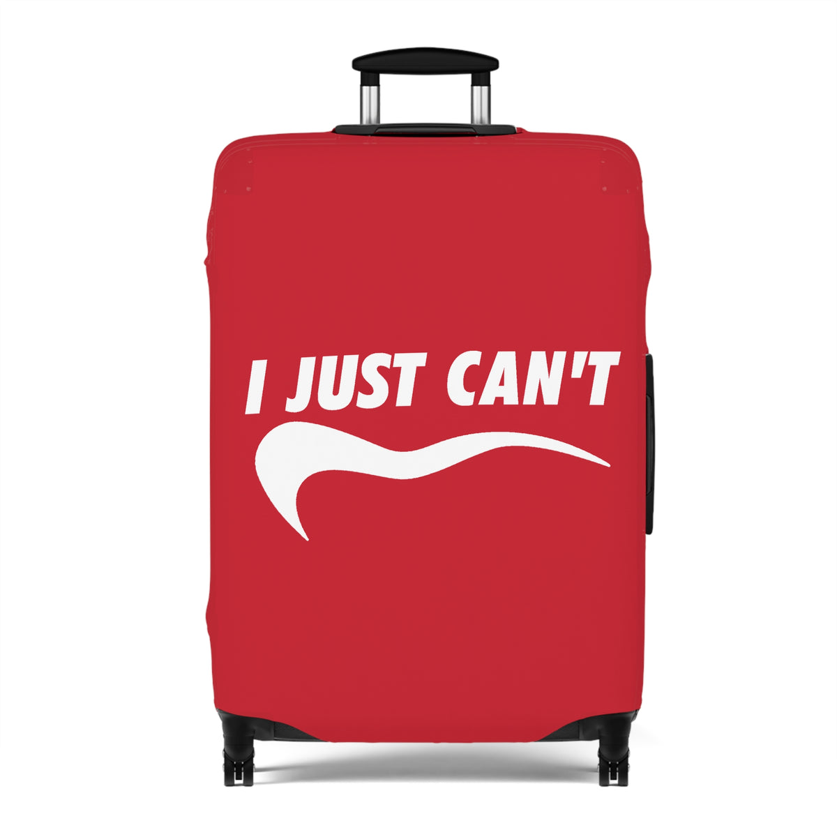 I Just Can't Luggage Cover Red