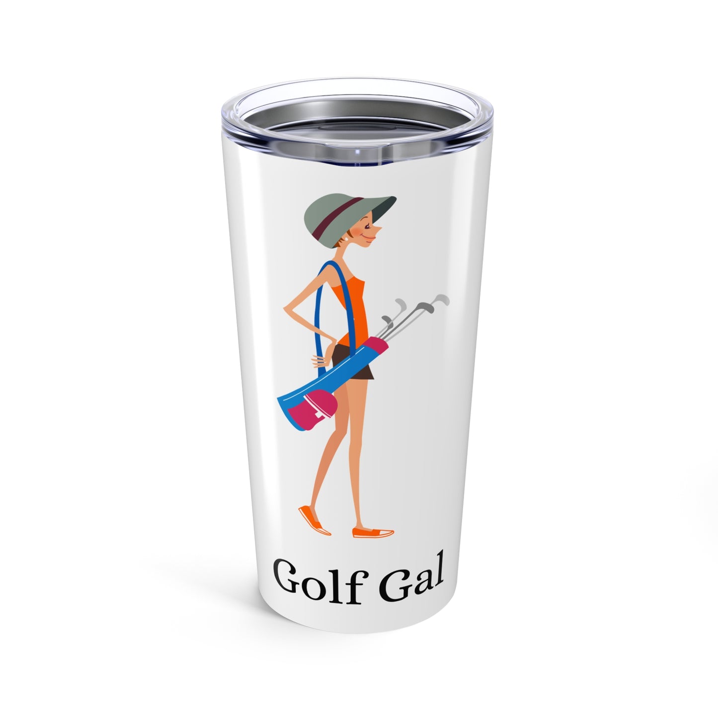 Golf Gal Tumbler 20oz Poppy
