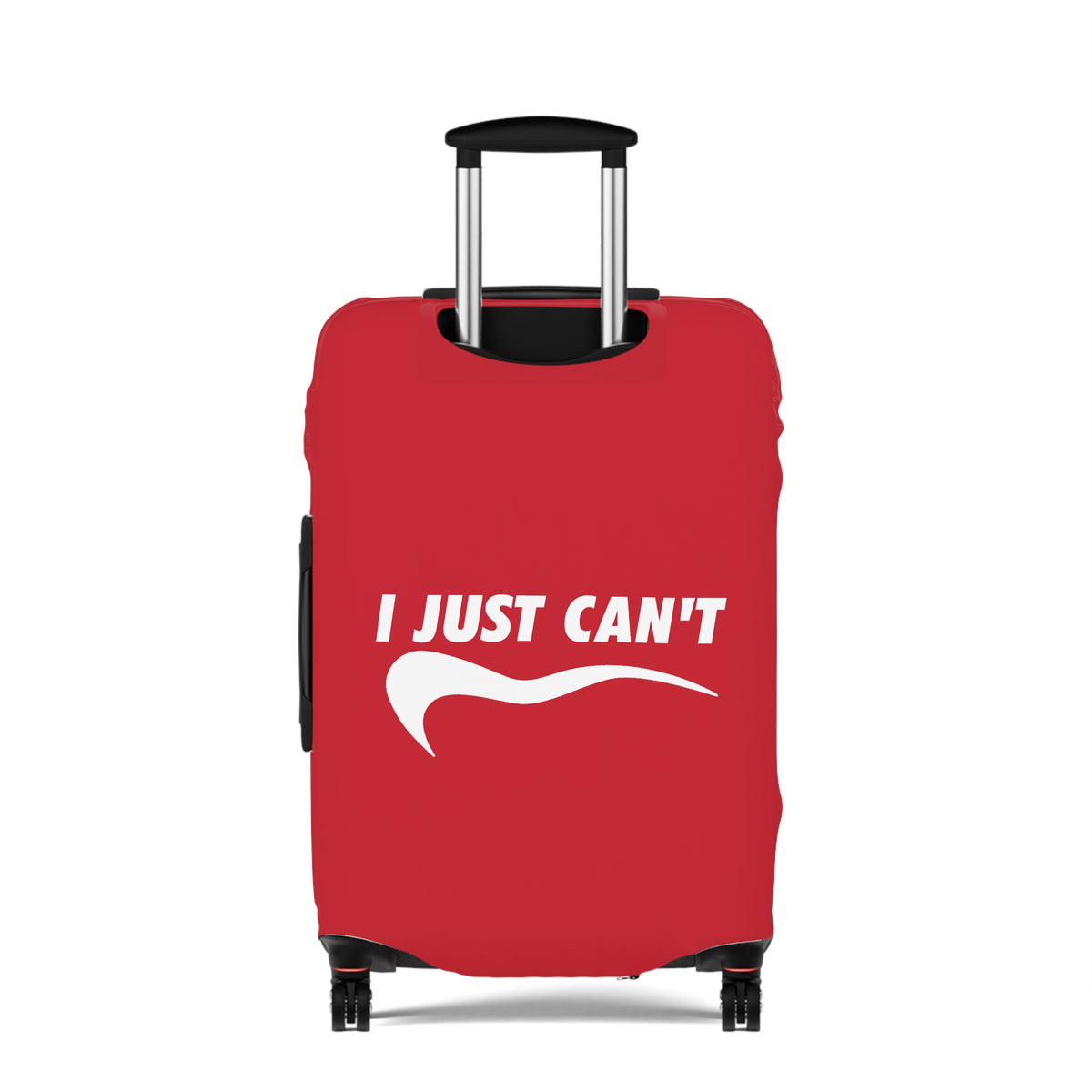 I Just Can't Luggage Cover Red