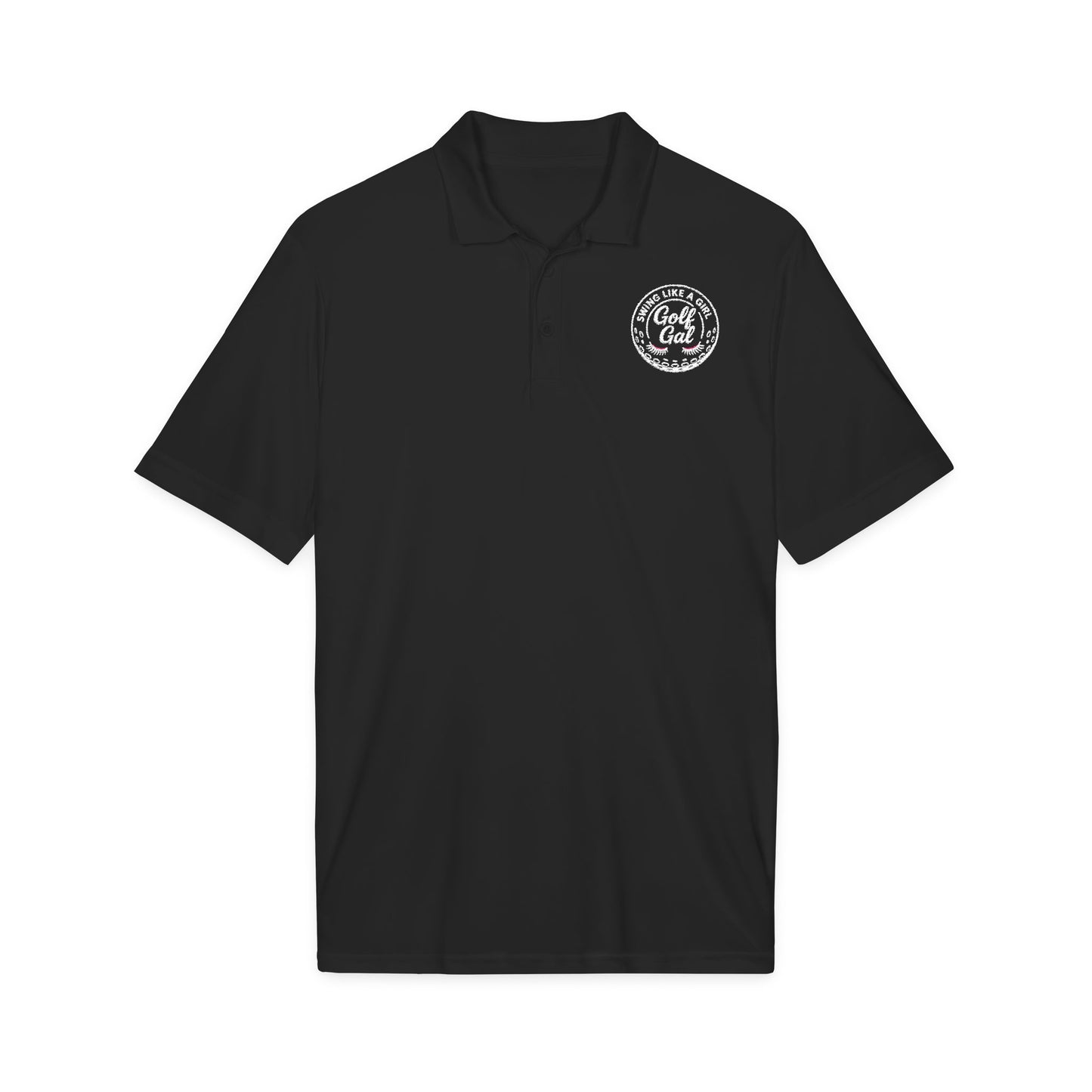 Golf Gal Logo white Polo — Performance Sport-Tek PosiCharge Competitor Polo