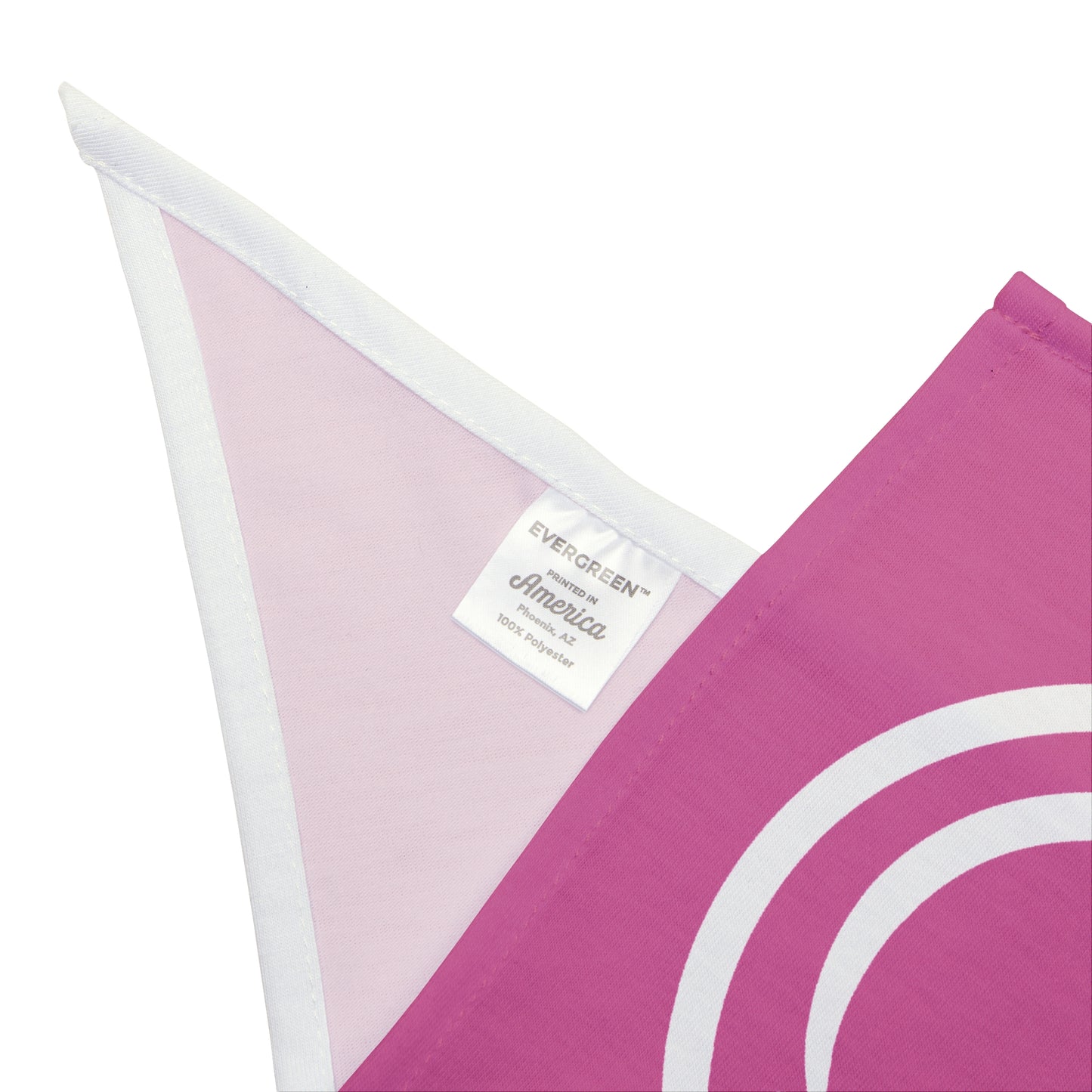 pink with white smiley face Pet Bandana