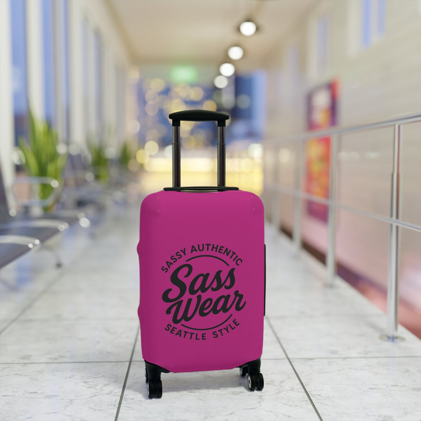 Sass Wear Luggage Cover Hot Pink