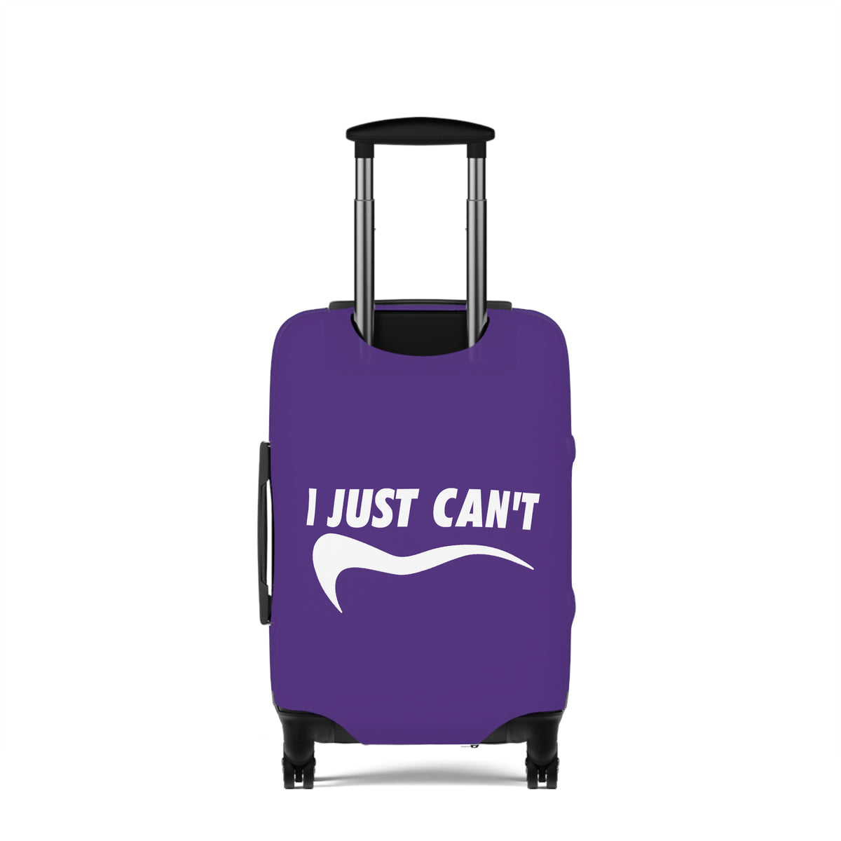I Just Can't Luggage Cover Purple