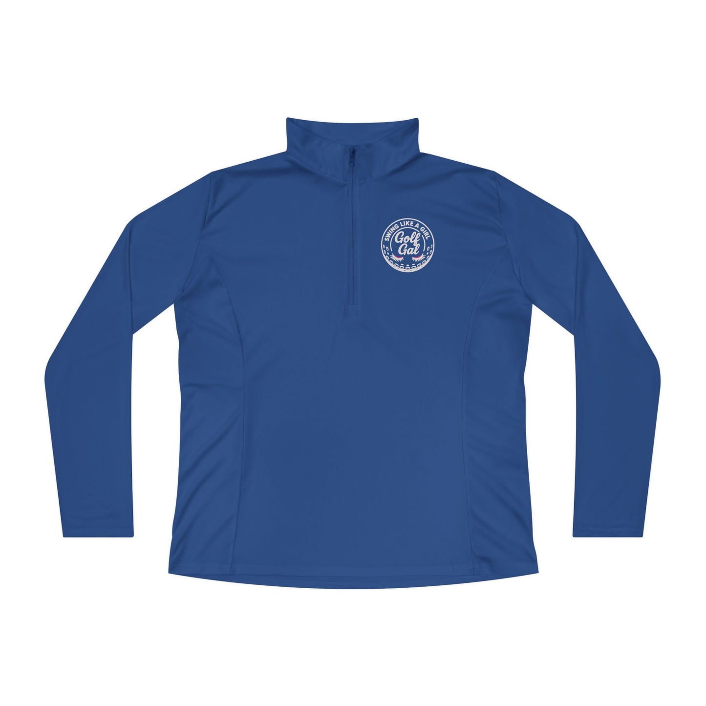 Golf Gal Logo White Ladies Golf Pullover