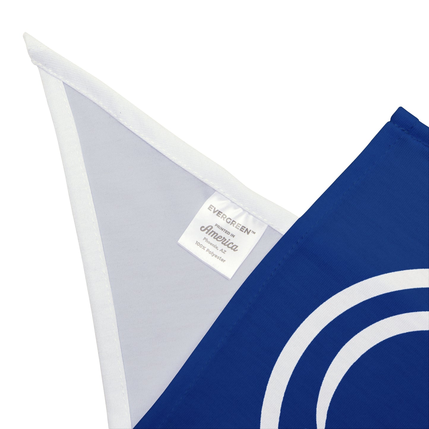 blue with white smiley face Pet Bandana