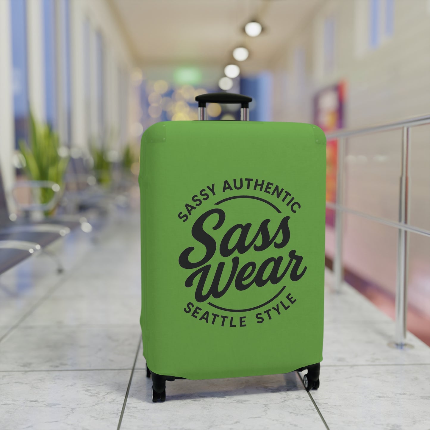 Sass Wear Luggage Cover Green