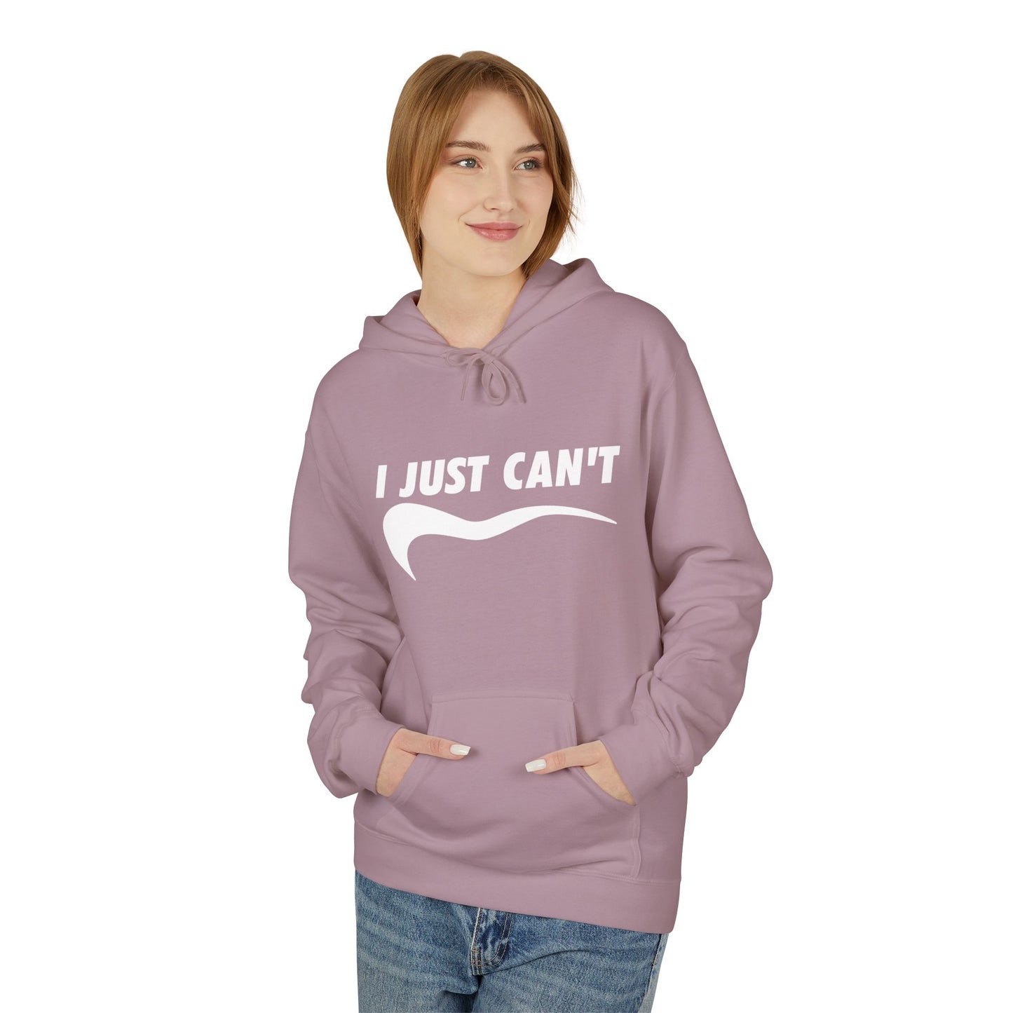 White I Just Can't Hoodie