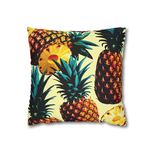 fun pineapples Canvas Pillow cover