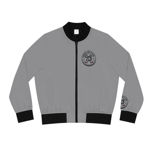 Gray Women's Golf Gal Bomber Jacket