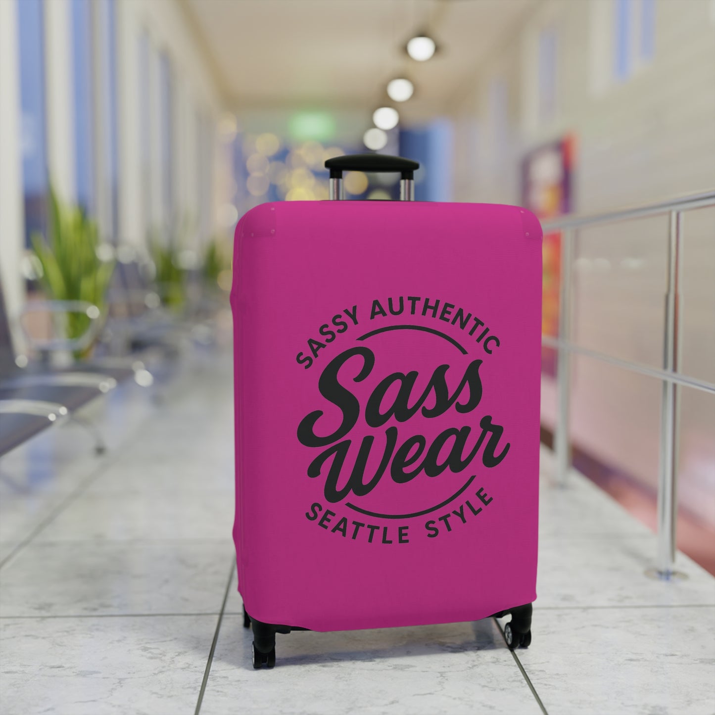 Sass Wear Luggage Cover Hot Pink