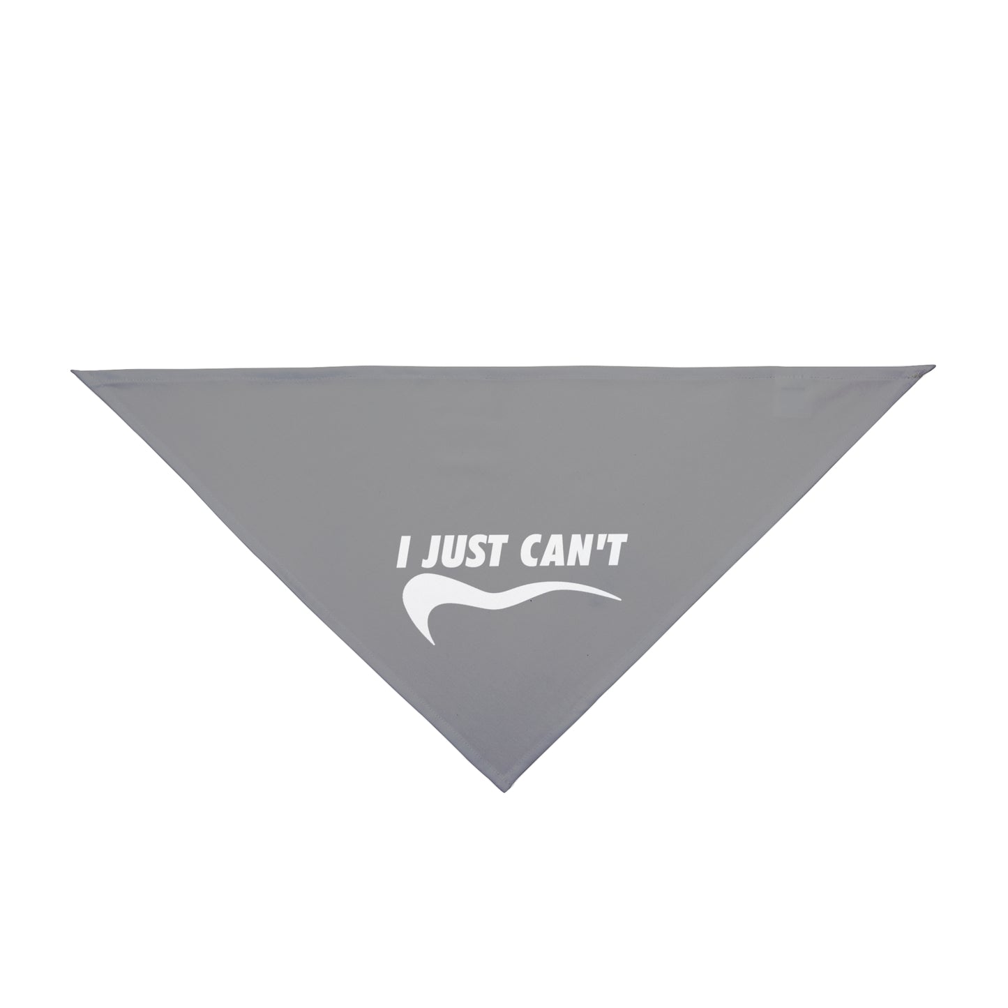 Grey I just can't Pet Bandana