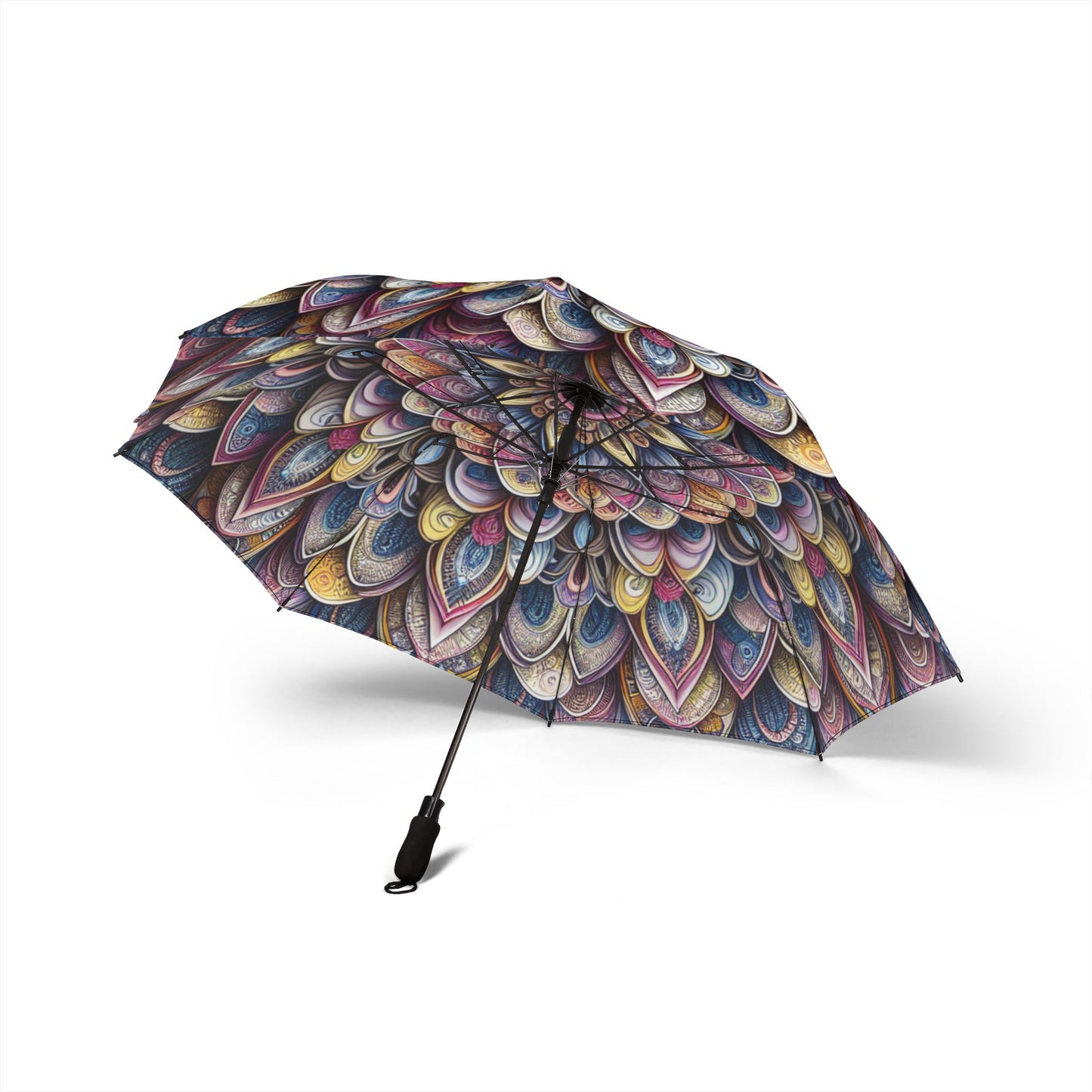 pretty mandala Umbrella - Semi-Automatic Foldable Design