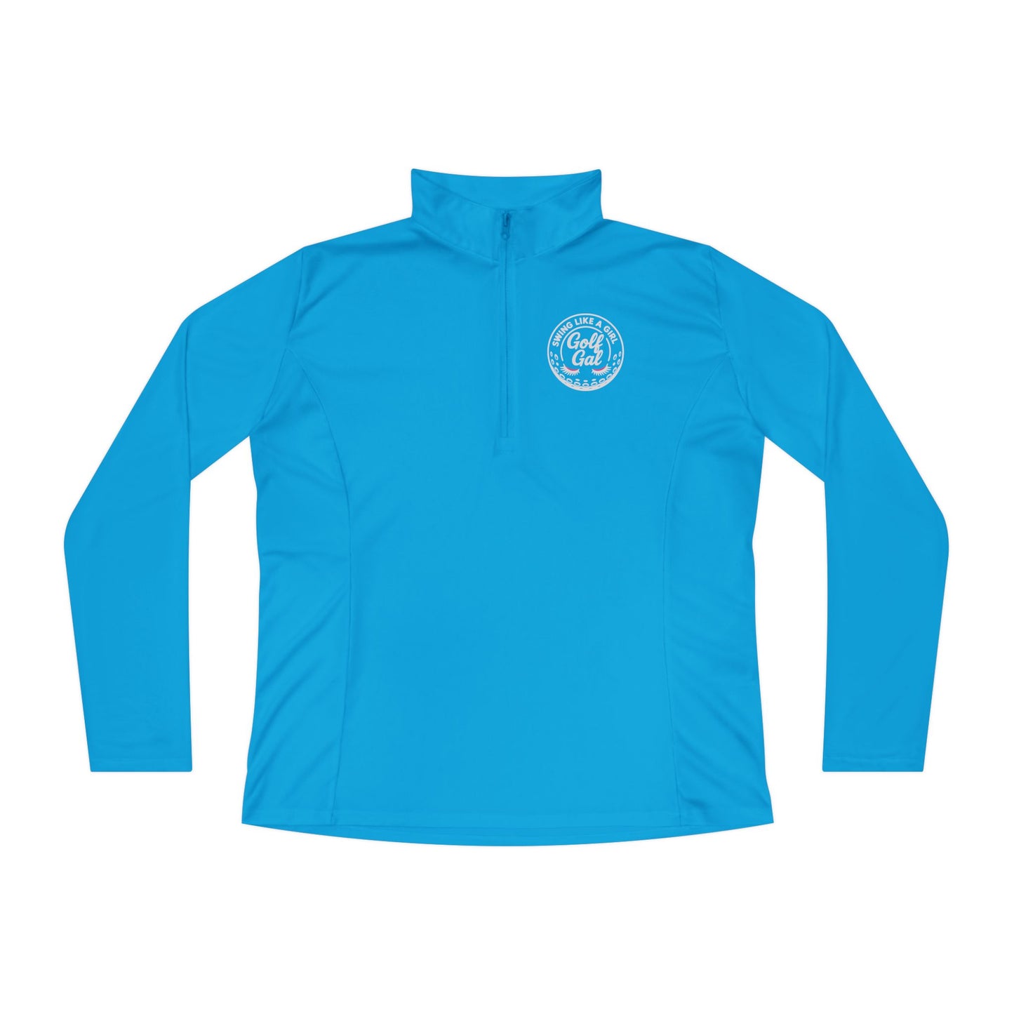 Golf Gal Logo White Ladies Golf Pullover