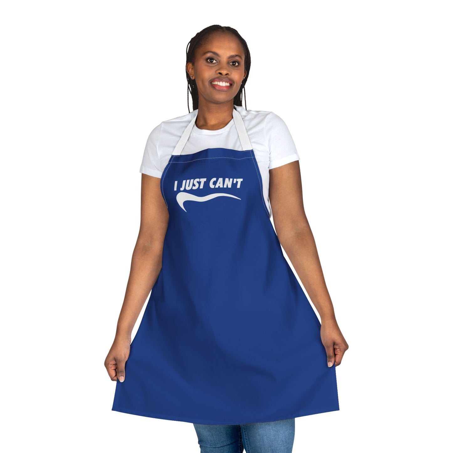 blue I just Can't  Apron