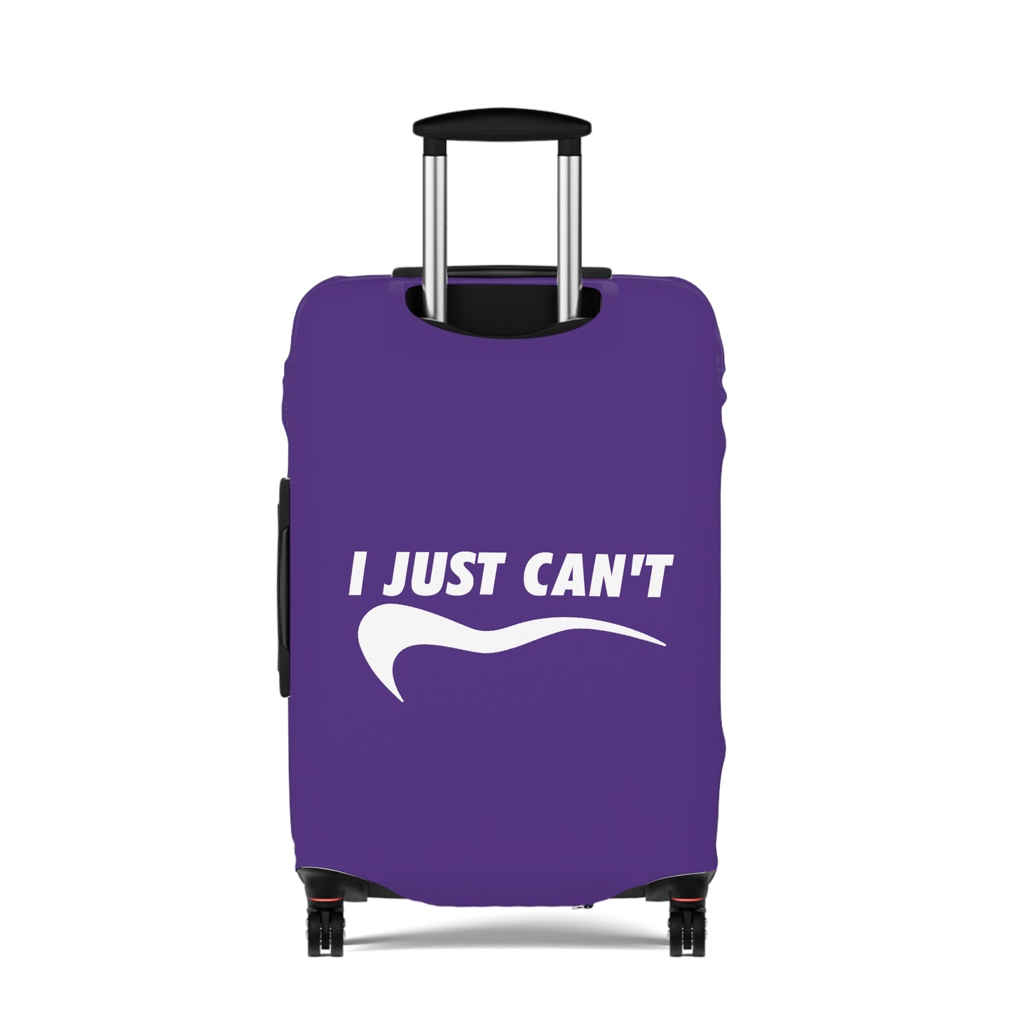 I Just Can't Luggage Cover Purple
