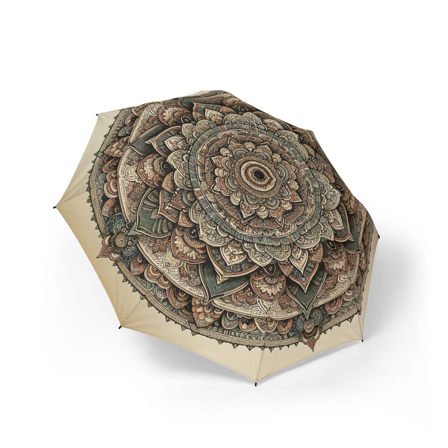 antique mandala Umbrella - Semi-Automatic Foldable Design