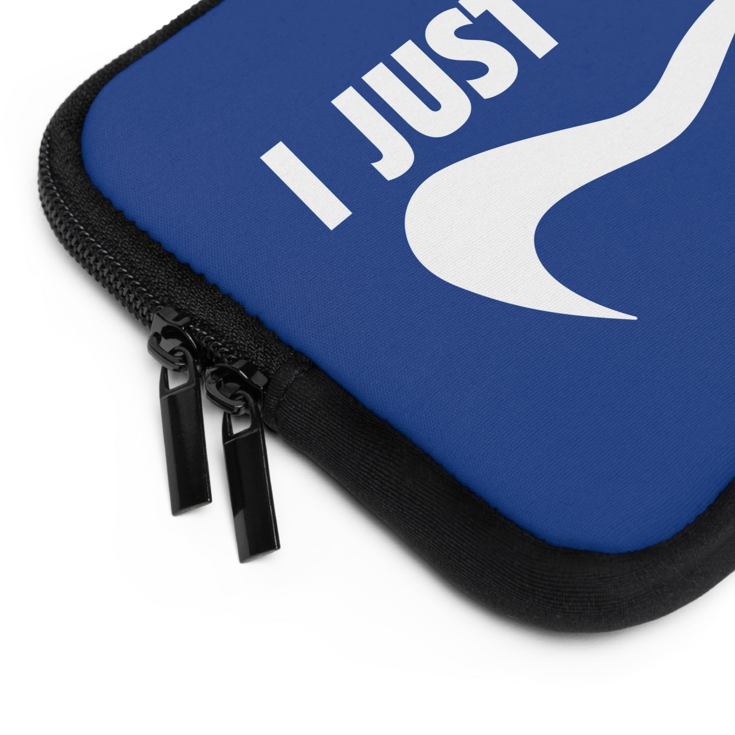 navy with white i just can't Laptop Sleeve