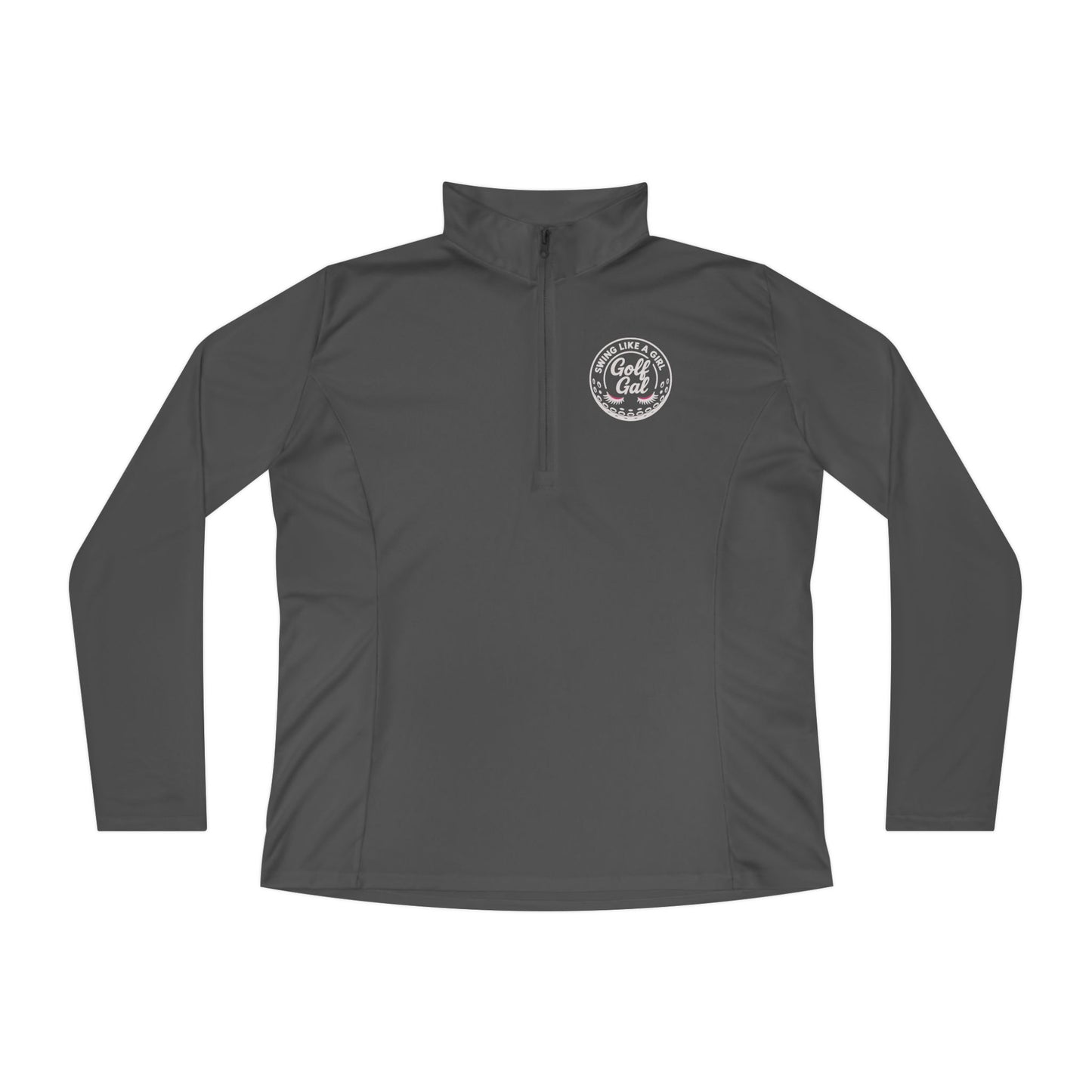 Golf Gal Logo White Ladies Golf Pullover