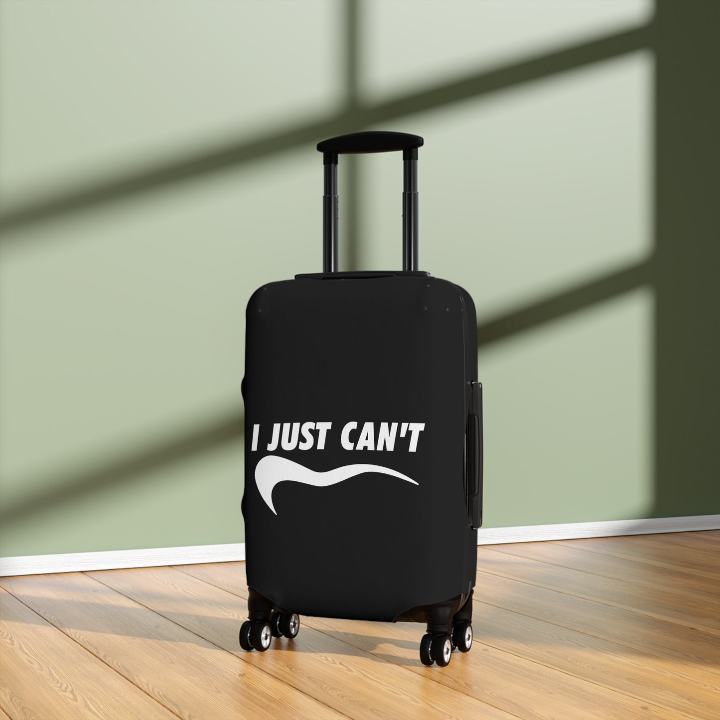 I Just Can't Luggage Cover Black