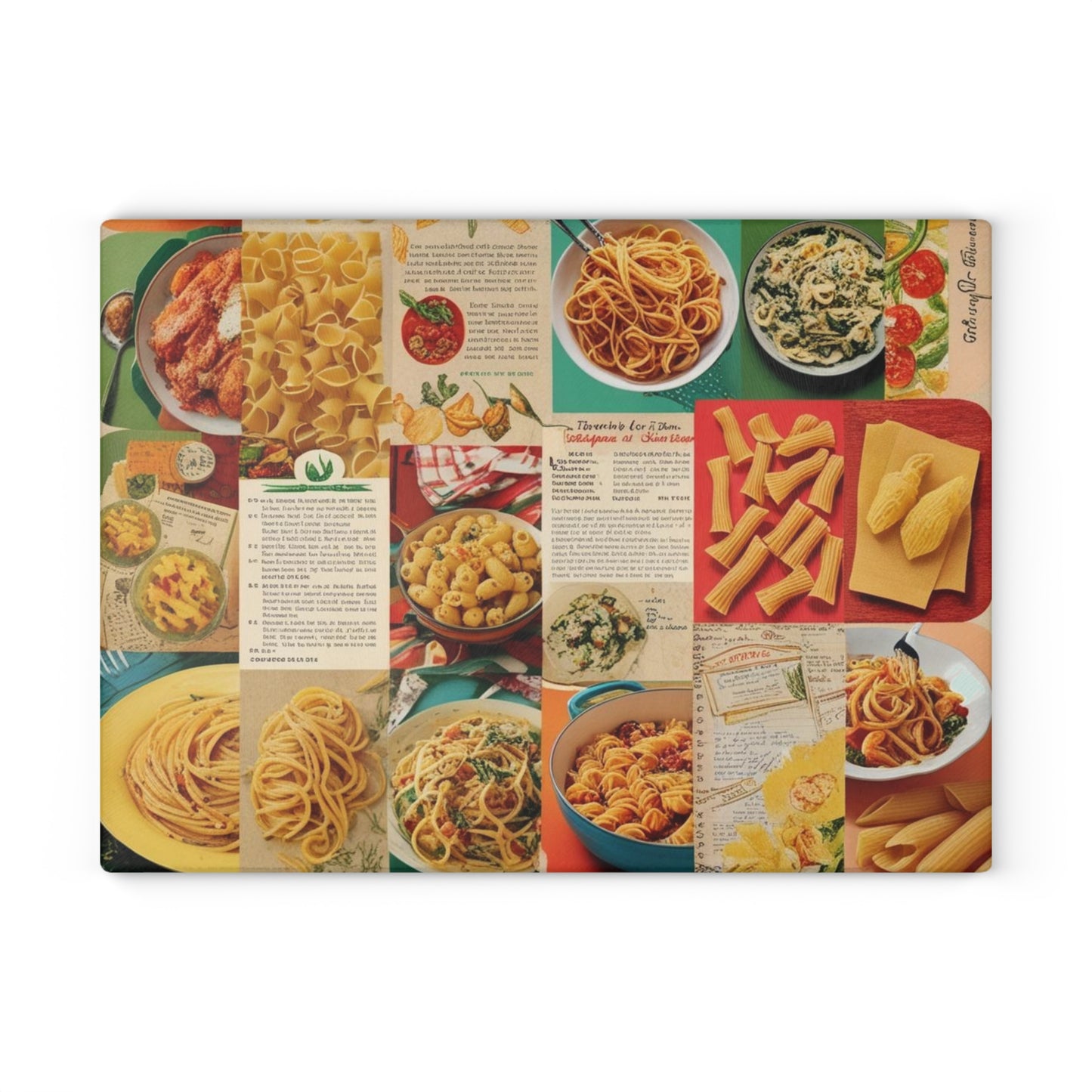 retro pasta glass Cutting Board