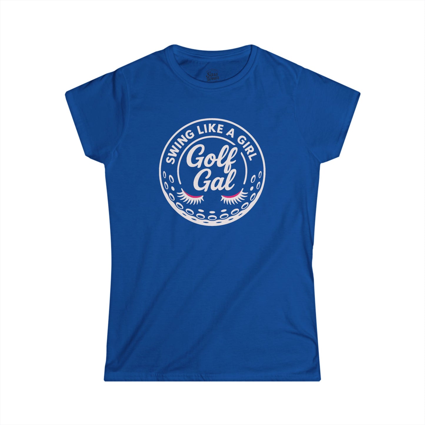 golf gal logo white Women's Softstyle Tee