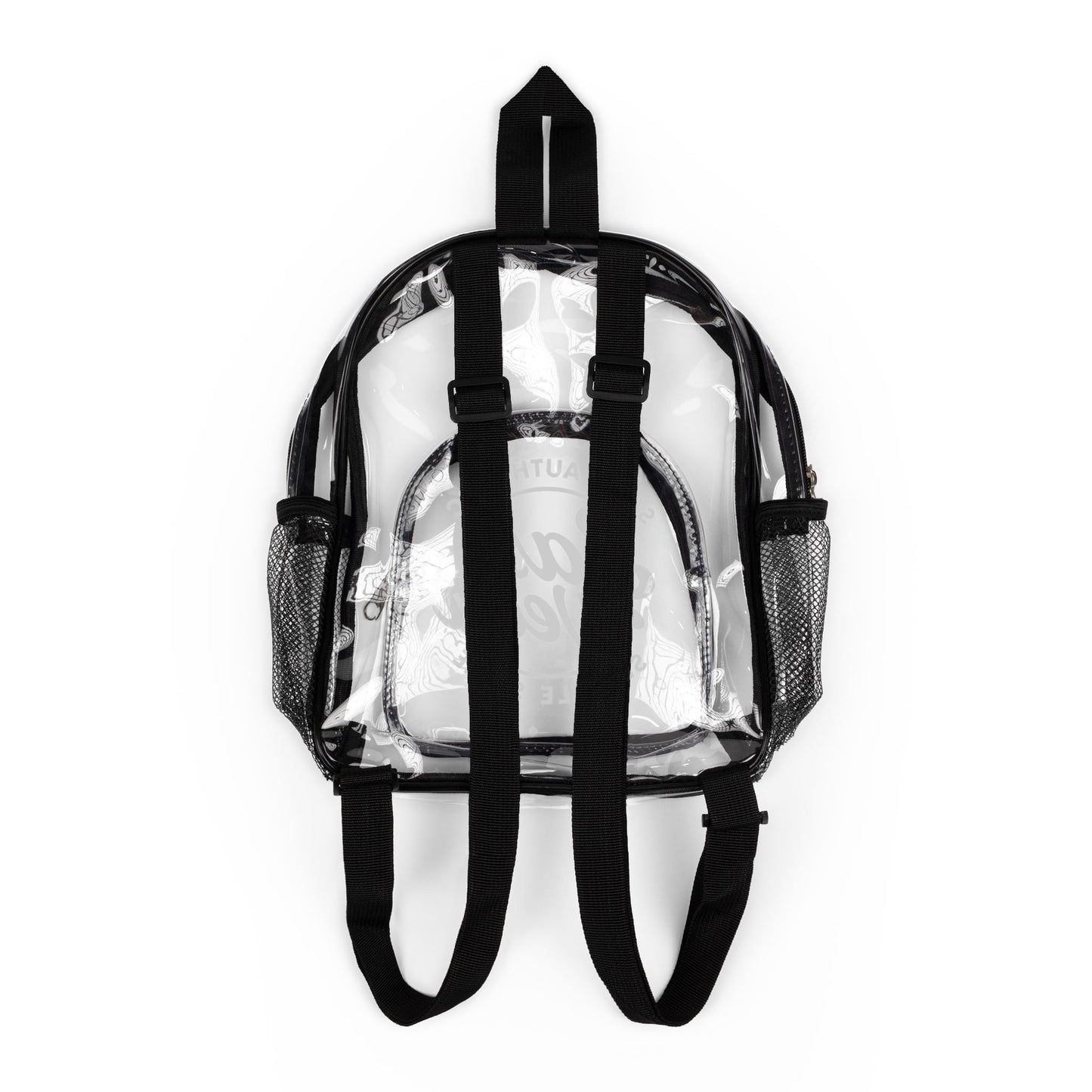 Sass Wear Transparent School & Event Bag with Mesh Side Pockets