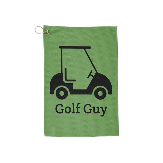green golf guy cart Golf Towels