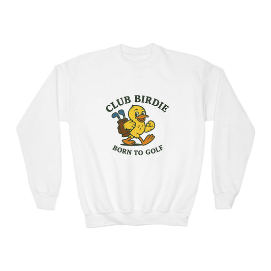 Club Birdie Born to Golf Youth Crewneck Sweatshirt
