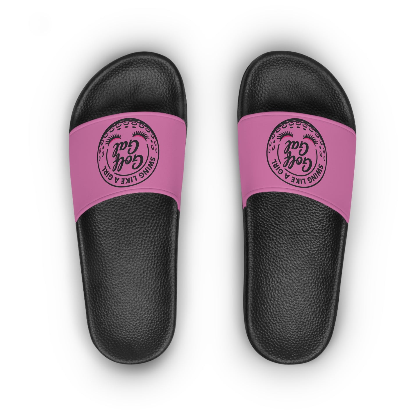 Pink Swing Like A Girl Golf Gal Women's Slide Sandals