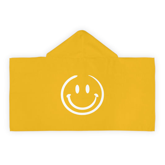 Yellow Smiley Face Kids Hooded Towel/ Beach Cover-Up
