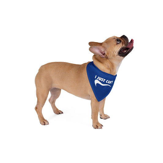 blue I just can't Pet Bandana