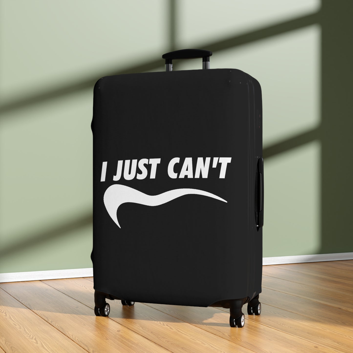 I Just Can't Luggage Cover Black