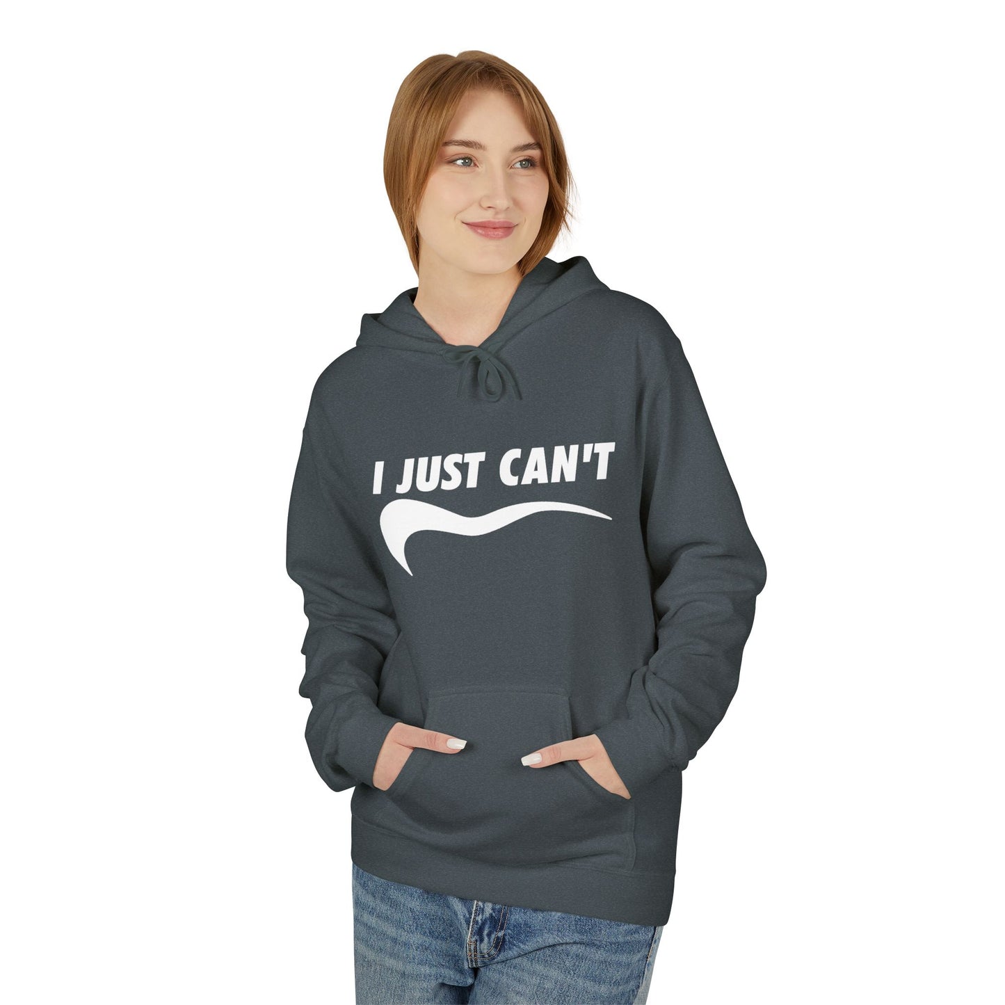 White I Just Can't Hoodie