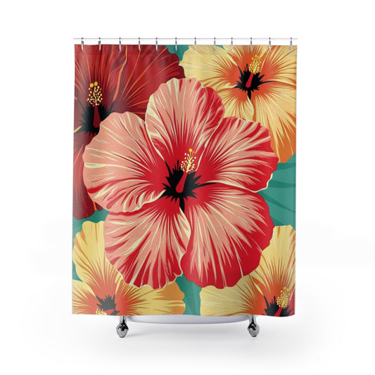 hibiscus Shower Curtains