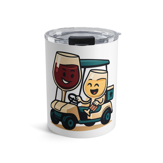 Wine Glasses in Golf Cart Whiskey/Wine Tumbler