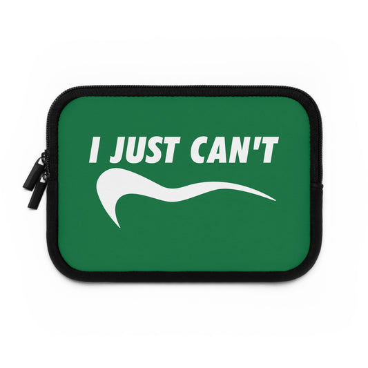 green with white i just can't Laptop Sleeve