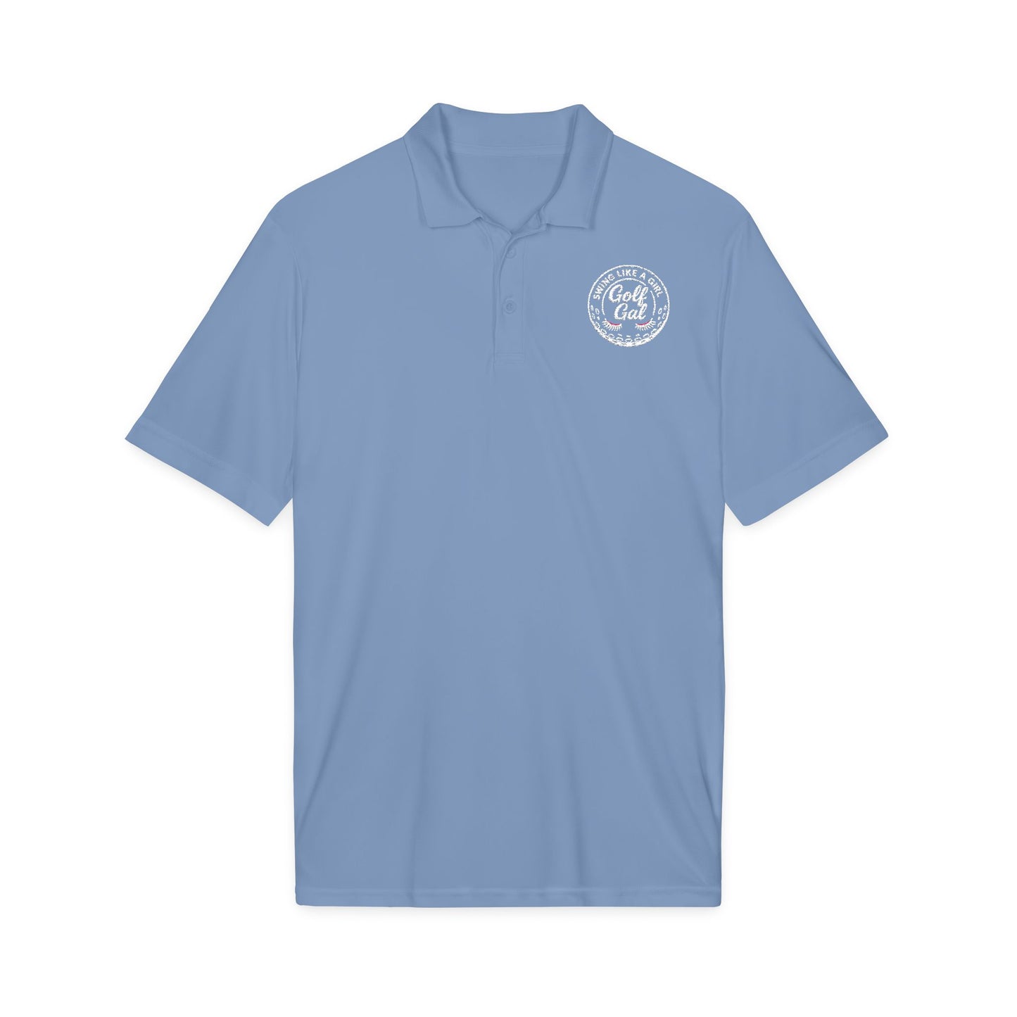 Golf Gal Logo white Polo — Performance Sport-Tek PosiCharge Competitor Polo