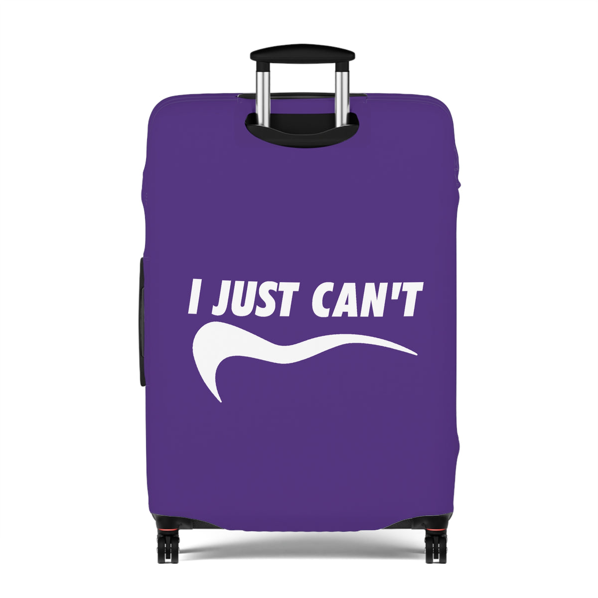 I Just Can't Luggage Cover Purple