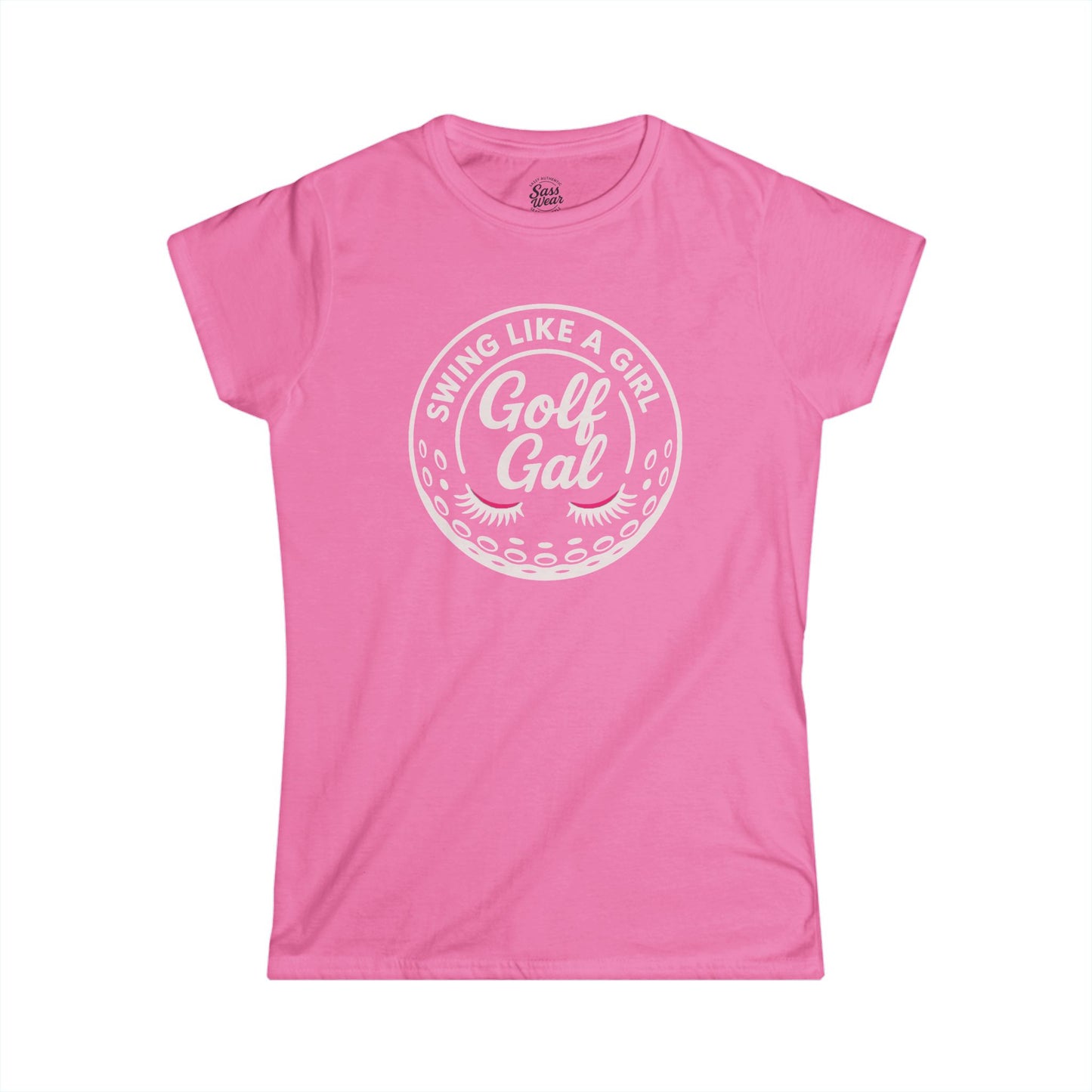 golf gal logo white Women's Softstyle Tee